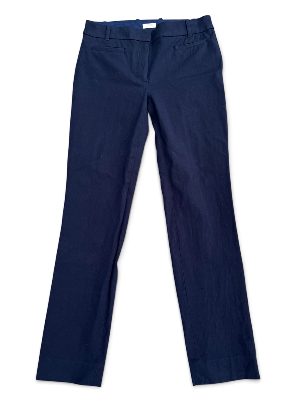 J. Crew Navy Straight-Leg Women's pants.